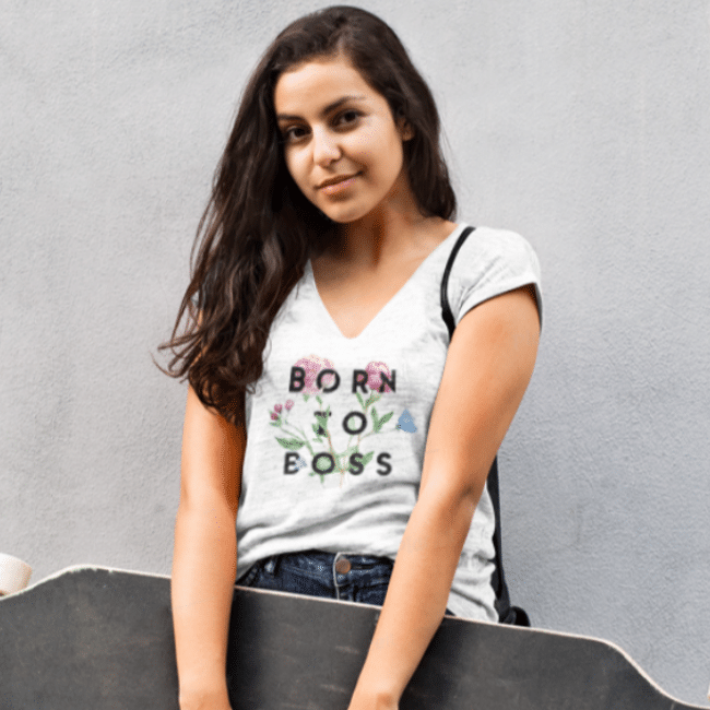 Born To Boss Fashion designer Tees for teenagers Girl